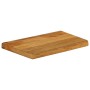 Piano Tavolo Bordi Vivi 50x40x3,8 cm in Legno Massello di Mango