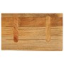 Piano Tavolo Bordi Vivi 50x40x3,8 cm in Legno Massello di Mango