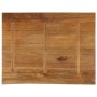 Piano Tavolo Bordi Vivi 110x80x3,8cm in Legno Massello di Mango