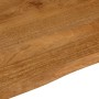 Piano Tavolo Bordi Vivi 110x80x3,8cm in Legno Massello di Mango