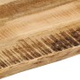 Piano Tavolo Bordi Vivi 60x60x2,5cm Legno Massello Mango Grezzo