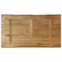 Piano Tavolo Bordi Vivi 100x60x2,5 cm Legno di Mango Grezzo