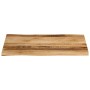 Piano Tavolo Bordi Vivi 90x60x3,8cm Legno Massello Mango Grezzo