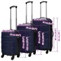 Set Trolley Rigidi 3 pz Blu 45,5/55/66 cm