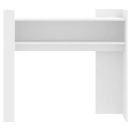 Tavolino Consolle Bianco 100x35x90 cm in Legno Multistrato