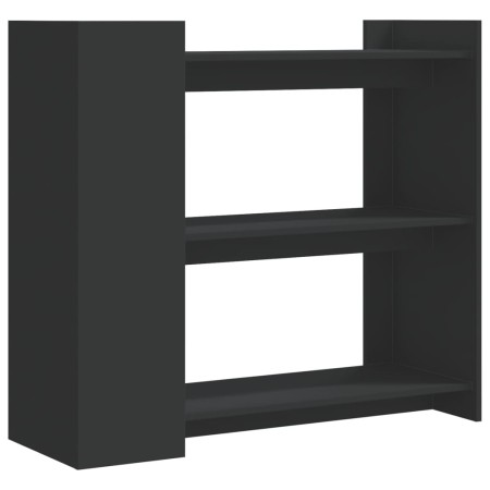 Tavolino Consolle Nero 100x35x90 cm in Legno Multistrato