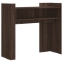 Tavolino Consolle Rovere Fumo 100x35x90 cm in Legno Multistrato