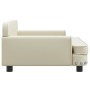 Divano per Bambini Crema 90x53x30 cm in Similpelle