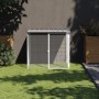 Gabbia Polli Tetto Grigio Chiaro 103x98x90 cm Acciaio Zincato