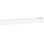 Gabbia Polli Tetto Grigio Chiaro 1003x98x90 cm Acciaio Zincato