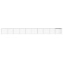 Gabbia Polli Tetto Grigio Chiaro 1003x98x90 cm Acciaio Zincato