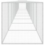 Gabbia Polli Tetto Grigio Chiaro 1003x98x90 cm Acciaio Zincato