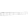 Gabbia Polli Tetto Grigio Chiaro 1003x98x90 cm Acciaio Zincato