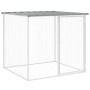 Gabbia Polli Tetto Grigio Chiaro 1003x98x90 cm Acciaio Zincato