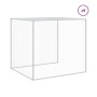 Gabbia Polli Tetto Grigio Chiaro 1003x98x90 cm Acciaio Zincato