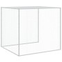 Gabbia Polli Tetto Grigio Chiaro 1003x98x90 cm Acciaio Zincato