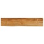 Piano Tavolo Bordi Vivi 140x40x3,8cm in Legno Massello di Mango