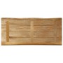 Piano Tavolo Bordi Vivi 90x40x3,8cm Legno Massello Mango Grezzo