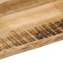 Piano Tavolo Bordi Vivi 90x40x3,8cm Legno Massello Mango Grezzo