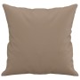 Cuscini Decorativi 2pz Cappuccino 40x40 cm in Similpelle