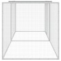 Gabbia Polli Tetto Grigio Chiaro 203x98x90 cm Acciaio Zincato