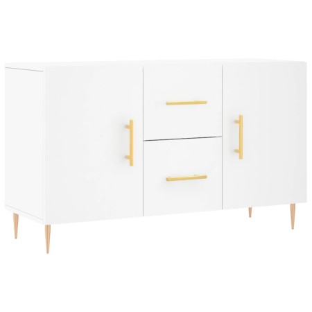 Credenza Bianca 100x36x60 cm in Legno Multistrato