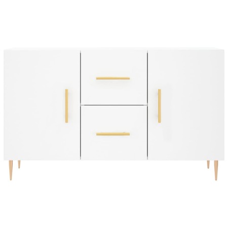 Credenza Bianca 100x36x60 cm in Legno Multistrato