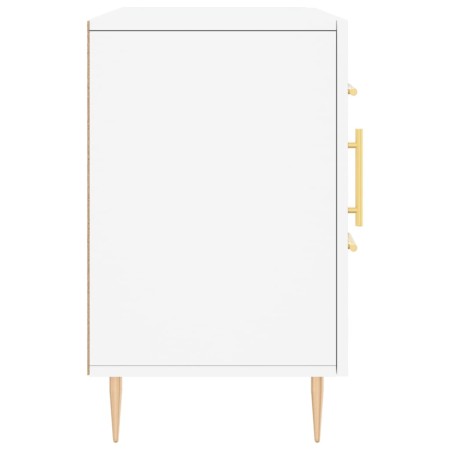 Credenza Bianca 100x36x60 cm in Legno Multistrato