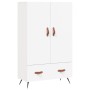 Credenza Bianca 69,5x31x115 cm in Legno Multistrato