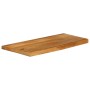 Piano Tavolo Bordi Vivi 80x20x2,5 cm Legno Massello di Mango