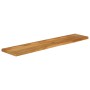 Piano Tavolo Bordi Vivi 180x20x2,5 cm Legno Massello di Mango