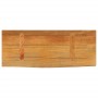 Piano Tavolo Bordi Vivi 80x20x2,5 cm Legno Massello di Mango