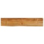 Piano Tavolo Bordi Vivi 180x20x2,5 cm Legno Massello di Mango