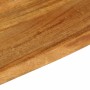 Piano Tavolo Bordi Vivi 80x60x3,8 cm in Legno Massello di Mango