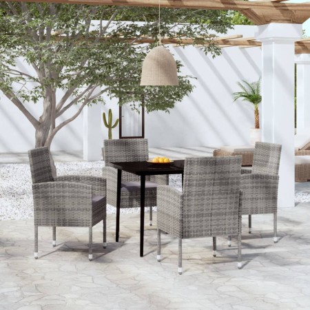 Set Mobili da Pranzo per Giardino 5 pz Antracite