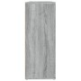 Credenza Grigio Sonoma 91x29,5x75 cm in Legno Multistrato