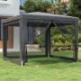 Tenda per Feste con 4 Pareti in Rete Antracite 3x3 m in HDPE