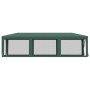 Tenda per Feste con 8 Pareti Laterali in Rete Verde 3x9 m HDPE