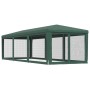 Tenda per Feste con 8 Pareti Laterali in Rete Verde 3x9 m HDPE