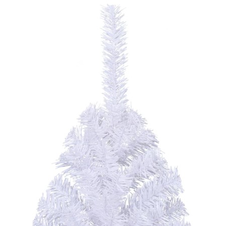 Albero di Natale Artificiale Metà con Supporto Bianco 180cm PVC