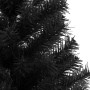 Albero di Natale Artificiale con Supporto Nero 120 cm PVC