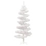 Albero di Natale Preilluminato con Vaso Bianco 150 cm in PVC