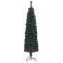 Albero Natale Artificiale Sottile Supporto 150 cm Fibra Ottica