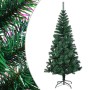 Albero di Natale Artificiale Punte Iridescenti Verde 150 cm PVC