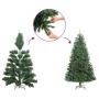 Albero di Natale Artificiale Punte Iridescenti Verde 150 cm PVC