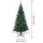 Albero di Natale Artificiale Punte Iridescenti Verde 150 cm PVC