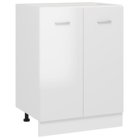 Armadio Inferiore Bianco Lucido 60x46x81,5 cm Legno Multistrato