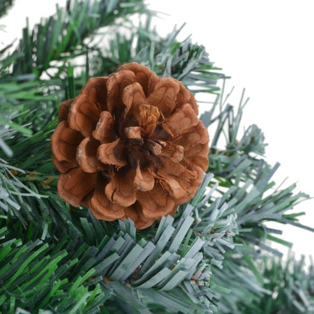 Albero di Natale Artificiale Satinato con Pigne 150 cm