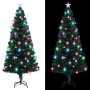 Albero di Natale Preilluminato con Supporto 180 cm Fibra Ottica