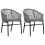 Set Mobili da Pranzo per Giardino 3 pz Antracite